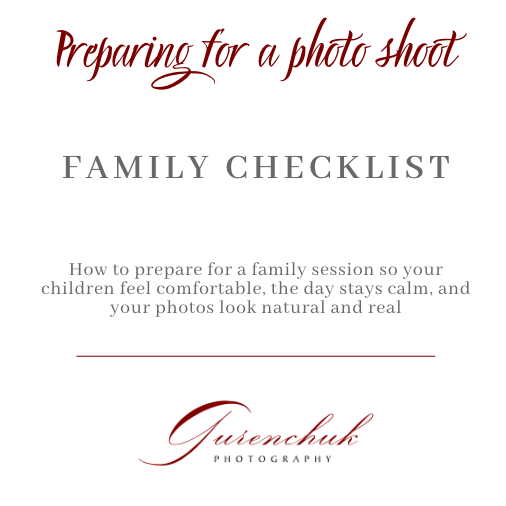 Checklist №1 Preparing for a family photo shoot